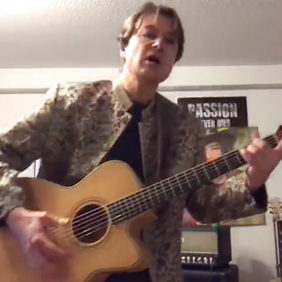 musician singing to coronavirus song project united